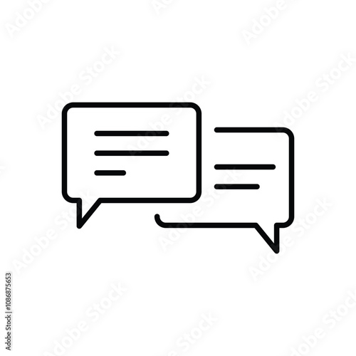 Speaking icon. Dialogue, chat, speech bubble symbol