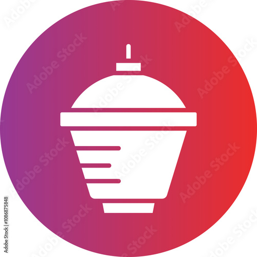 Crucible And Cover Icon Style