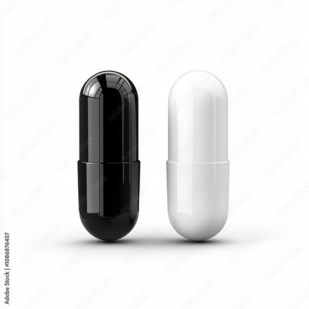Black and White Capsules Medicine Pharmacy Healthcare Black and White Capsules Medicine Pharmacy Healthcare