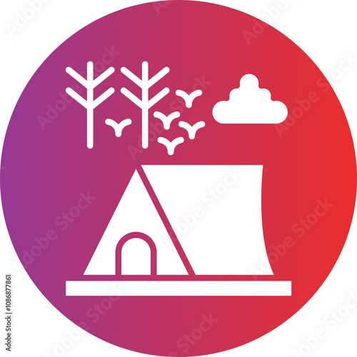 Camping Icon Style