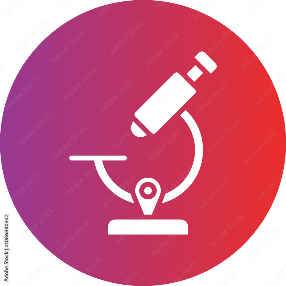 Microscope Icon Style