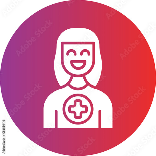 Female Patient Icon Style