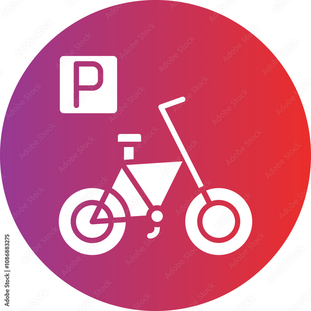Bicycle Parking Icon Style Bicycle Parking Icon Style