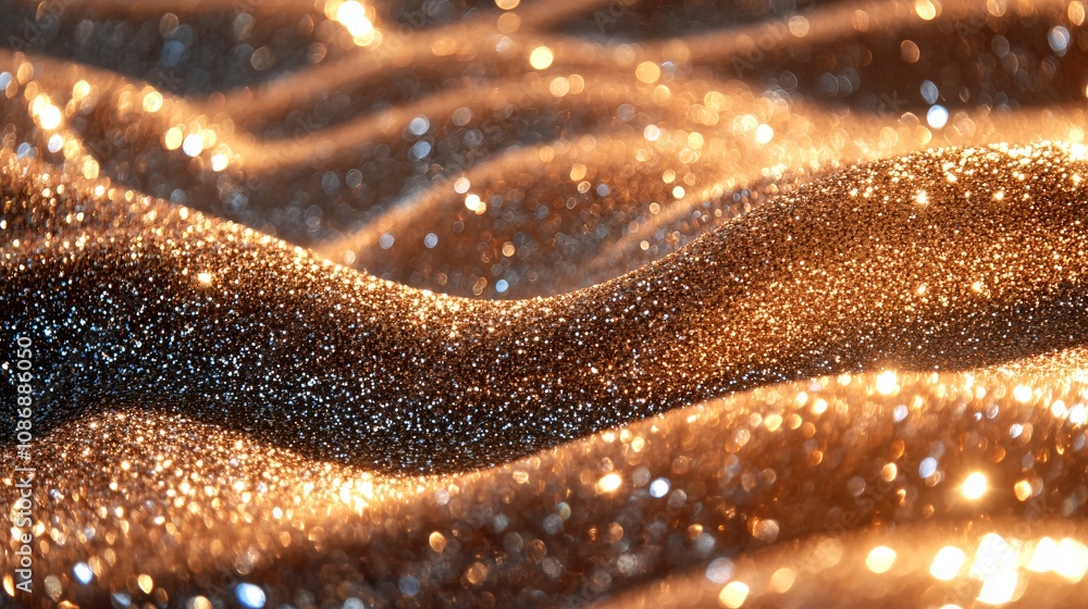 Golden Glitter Texture Sparkling Background Golden Glitter Texture Sparkling Background