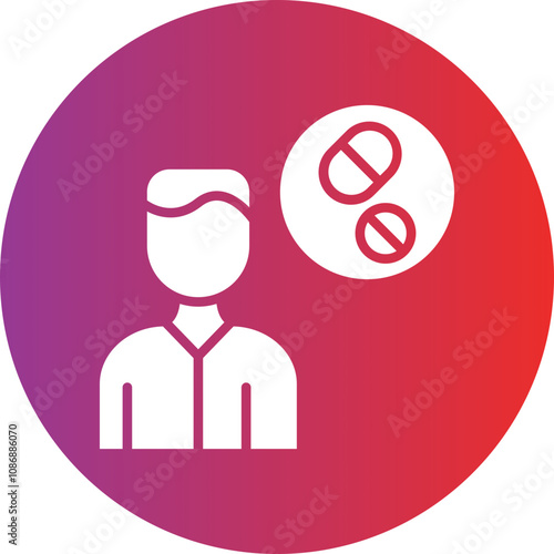 Drug Addiction Icon Style