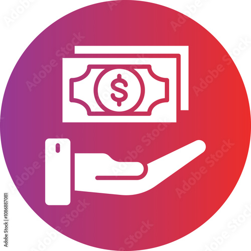 Loan Money Icon Style