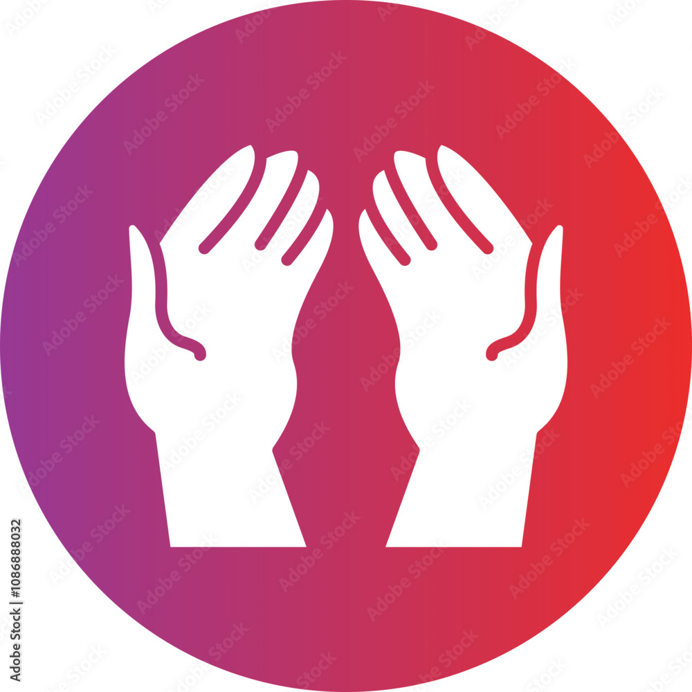 Obraz premium Pray Icon Style