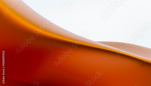 3D rendering abstract of brown waves