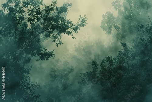 Foggy forest photoshoot captures serene mysterious atmosphere