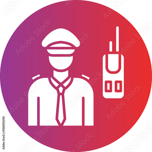 Security Guard Icon Style