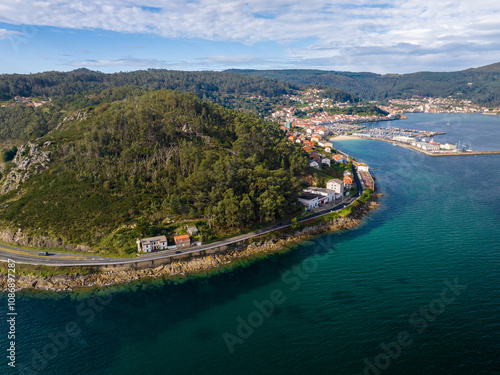 Faro de Rebordiño en Muros A Coruña Galicia