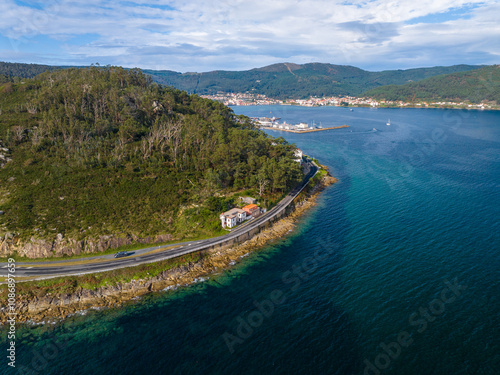 Faro de Rebordiño en Muros A Coruña Galicia
