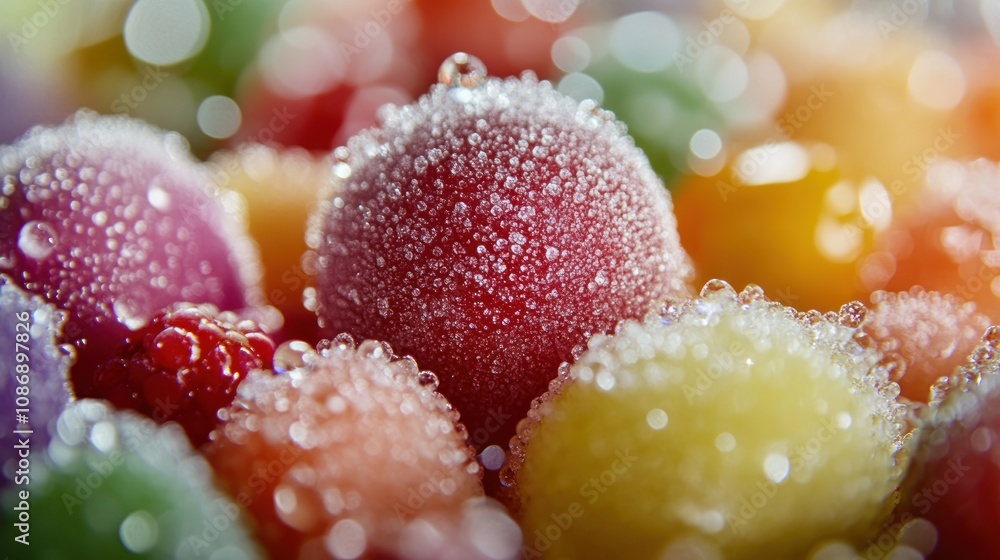 Frozen Berries Close Up: A Symphony of Colors and Textures Frozen Berries Close Up: A Symphony of Colors and Textures