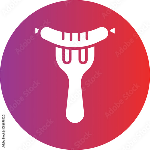 Sausage on Fork Icon Style