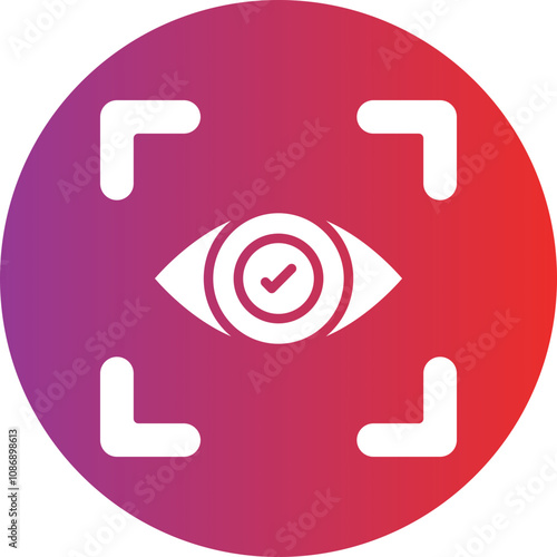 Eye Recognition Icon Style