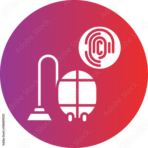 Biometric Vacuum Icon Style