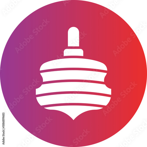 Toy Top Icon Style