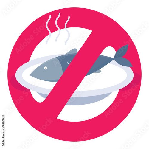 No Food icon. Fasting icon. Prohibition of eating during the day. Islamic Icons Collection