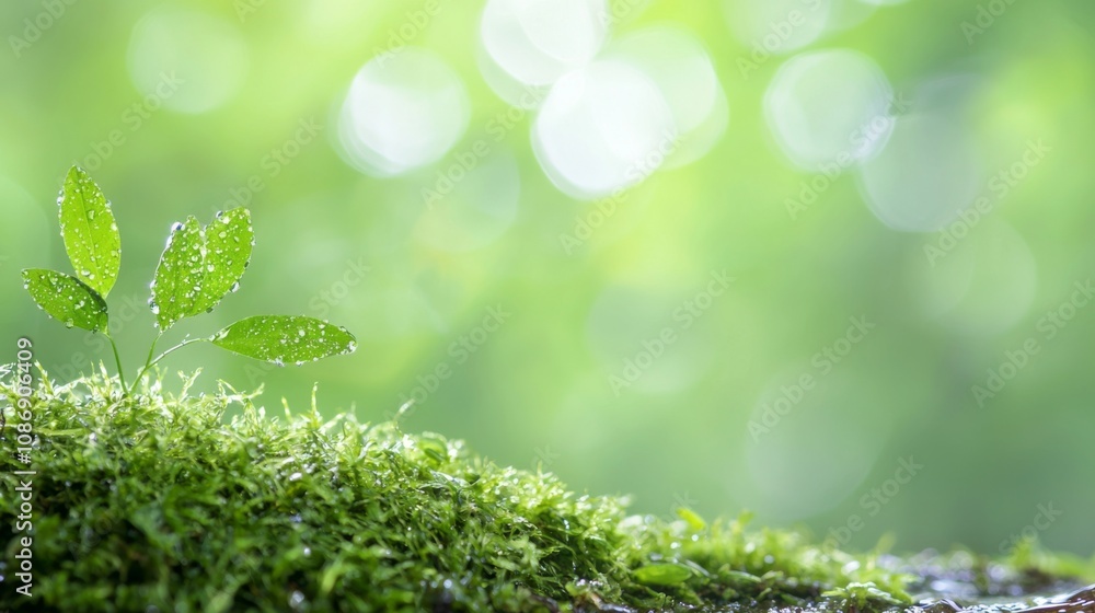 Naklejka premium Ecological Exploration, a detailed examination of an ecosystem's intricate relationships, showcasing vibrant flora and fauna in a harmonious natural setting.