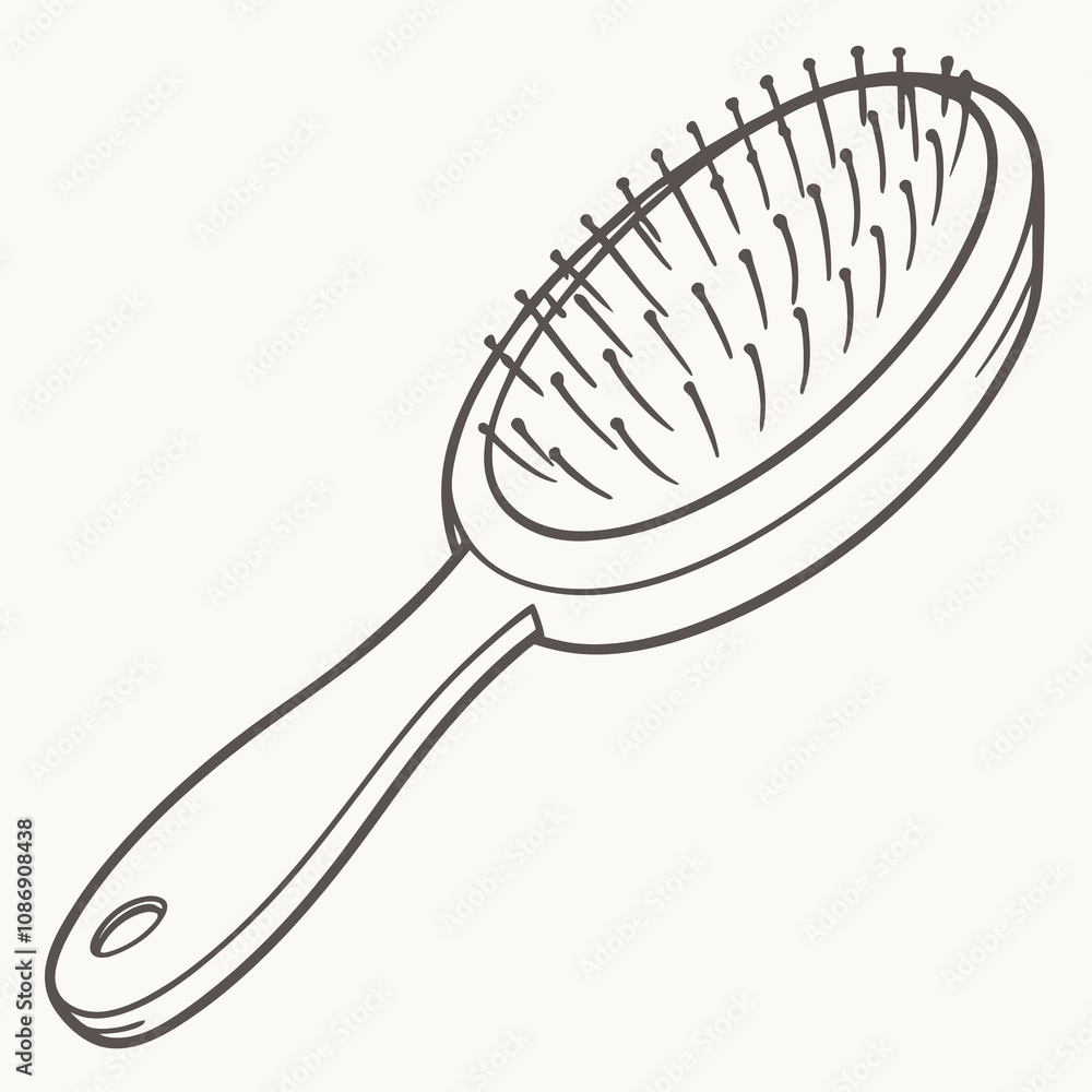 A stylized brush featuring a comb integrated into its design, showcasing a unique and artistic approach to hair care tools. A stylized brush featuring a comb integrated into its design, showcasing a unique and artistic approach to hair care tools.