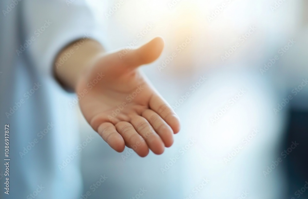 Businessman extending hand for handshake. Businessman extending hand for handshake.