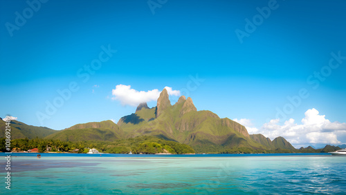 French Polynesia, Marquesas, Nuku Hiva, beautiful nature in the center of the island. photo