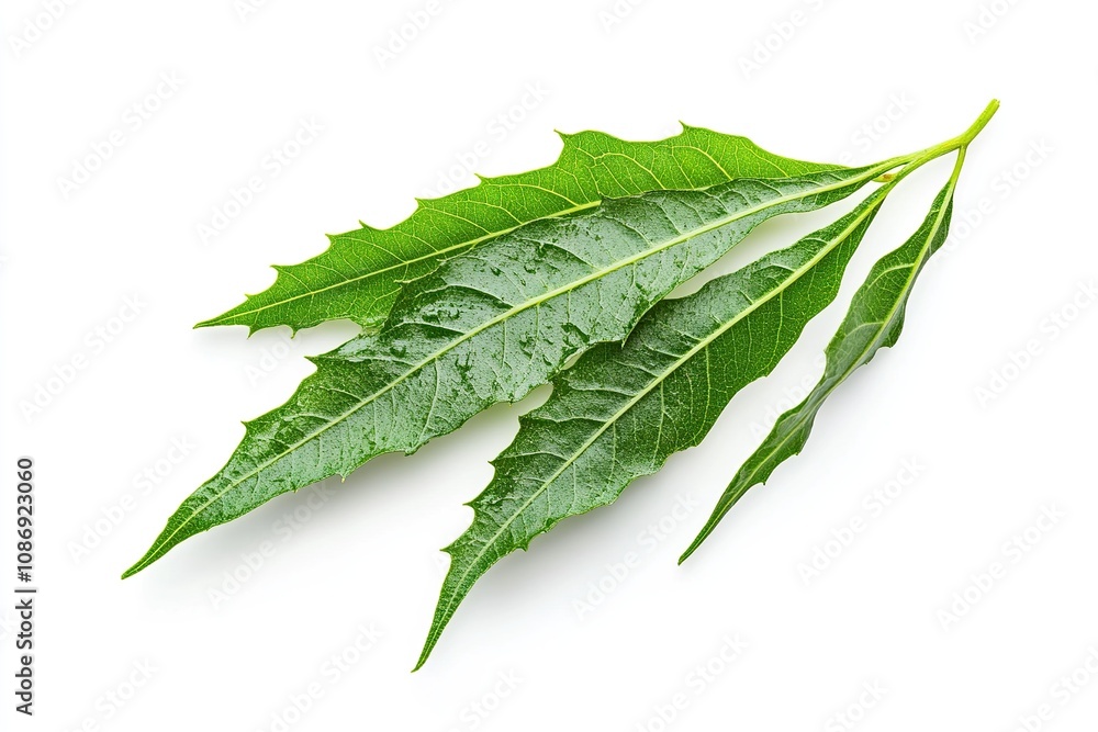 New top leaf of neem plant New top leaf of neem plant