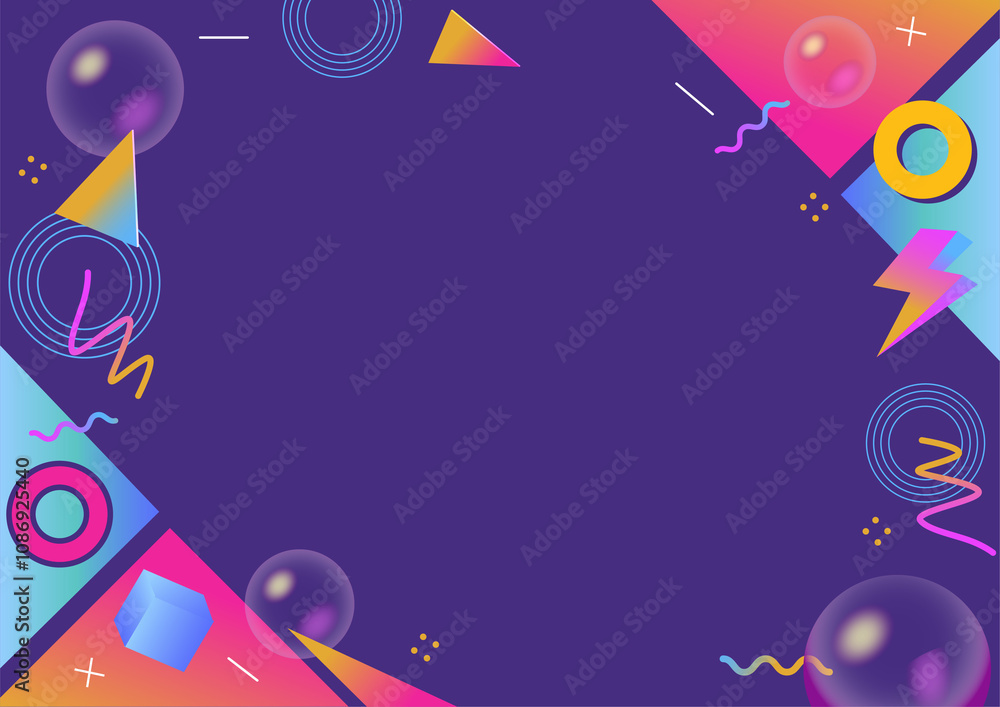 Playful Patterns A Geometric 90s Background Playful Patterns A Geometric 90s Background