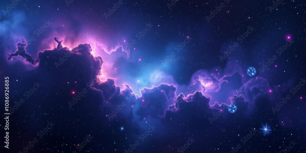 Abstract space background with vibrant pink and purple hues, creating a mesmerizing galaxy panorama, abstract, space, mystical Abstract space background with vibrant pink and purple hues, creating a mesmerizing galaxy panorama, abstract, space, mystical