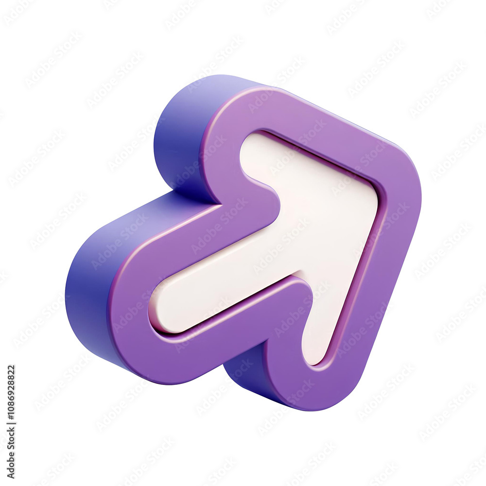 Upward Arrow 3D Render Upward Arrow 3D Render