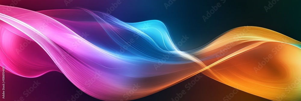 Abstract smooth smoke wave flow, pink, blue and orange transparent layer motion background. Abstract smooth smoke wave flow, pink, blue and orange transparent layer motion background.