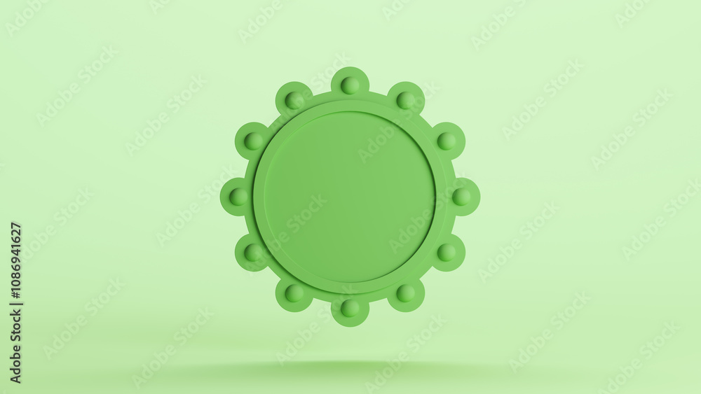 Green badge shield insignia emblem stamp banner shape design element neutral monochrome soft tones pale light mint tones pastel green background 3d illustration render Green badge shield insignia emblem stamp banner shape design element neutral monochrome soft tones pale light mint tones pastel green background 3d illustration render