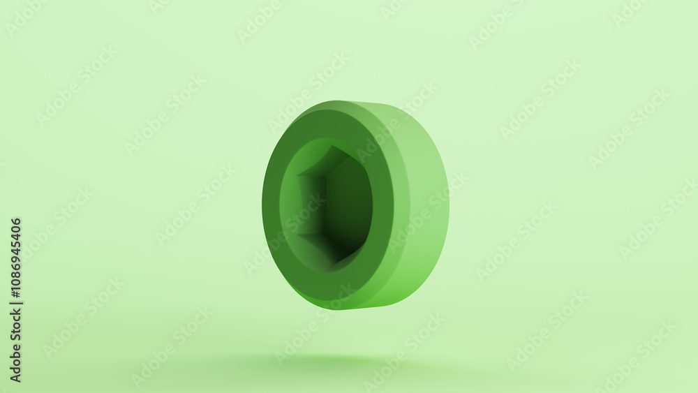 Green bionic hardware bolt screw shape component technology design element neutral monochrome pale light mint tones pastel green background 3d illustration render
Green bionic hardware bolt screw shape component technology design element neutral monochrome pale light mint tones pastel green background 3d illustration render