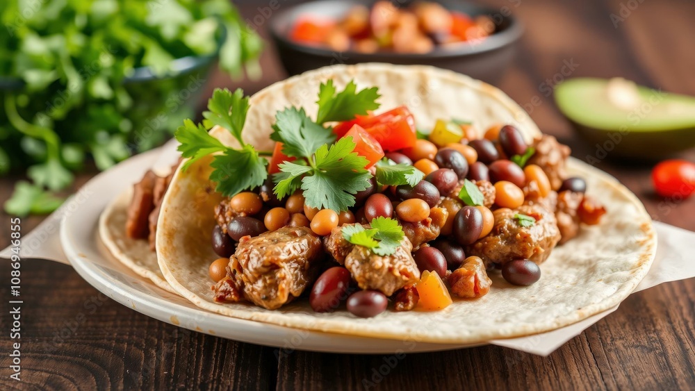 Delicious Chicken Bean Tacos with Fresh Avocado and Vibrant Salsa - Perfect for a Healthy andying Meal Delicious Chicken Bean Tacos with Fresh Avocado and Vibrant Salsa - Perfect for a Healthy andying Meal
