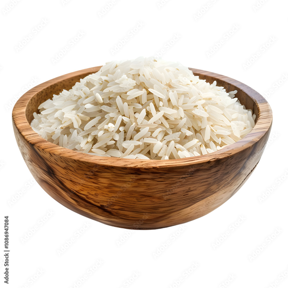 Bowl of Steamed White Rice on White Background
Bowl of Steamed White Rice on White Background