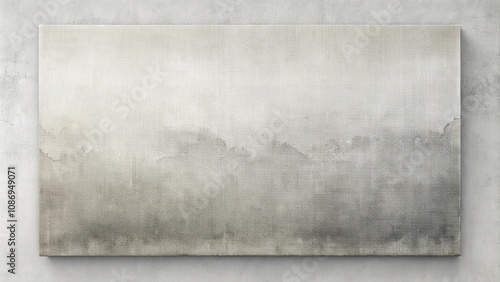 Abstract Grey and Beige Canvas Art Print on Wall