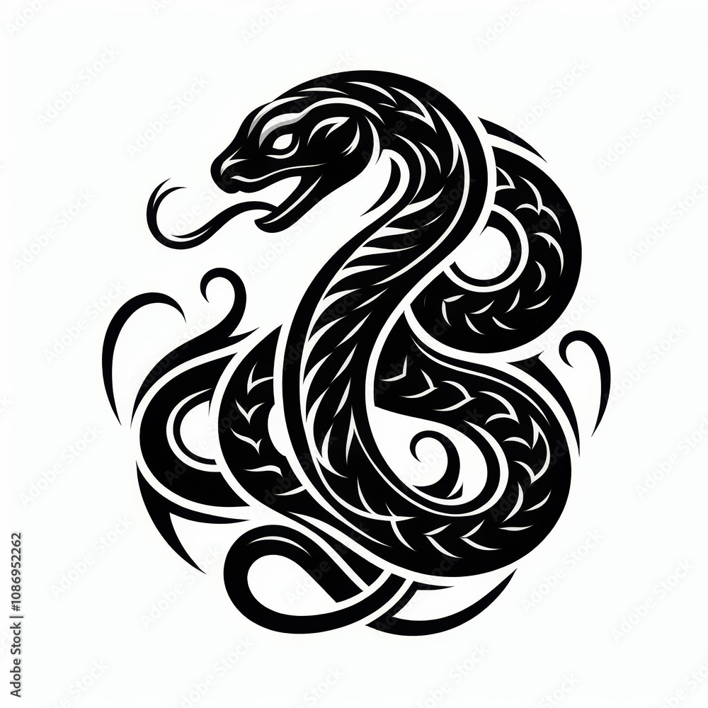 snake black set silhouette illustration Isolated on white background snake black set silhouette illustration Isolated on white background