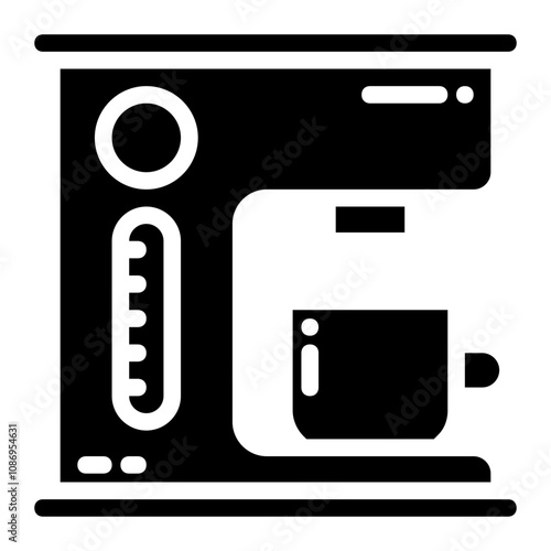 set of icons for coffee machine