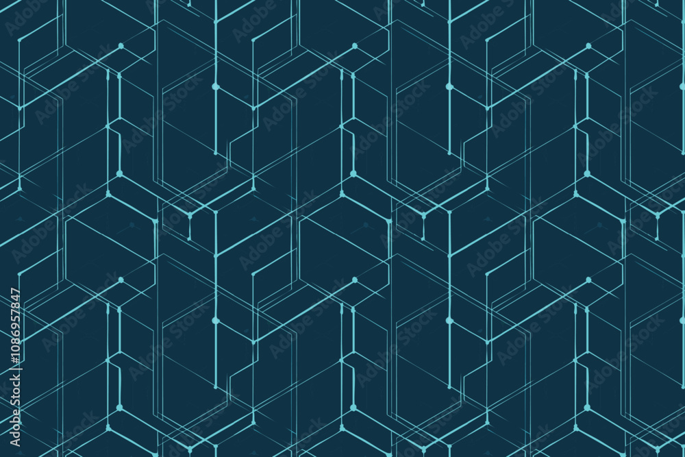 A striking network of intersecting turquoise lines on a dark background, symbolizing a digital data connection or network A striking network of intersecting turquoise lines on a dark background, symbolizing a digital data connection or network