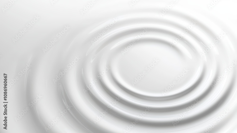 Ripples in white liquid, close-up. Ripples in white liquid, close-up.