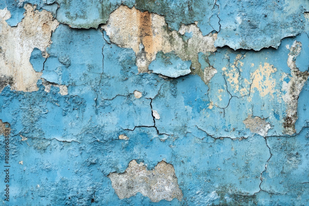Obraz premium Vivid Blue Textured Canvas: An Abstract Representation of Concrete with Depth and Character