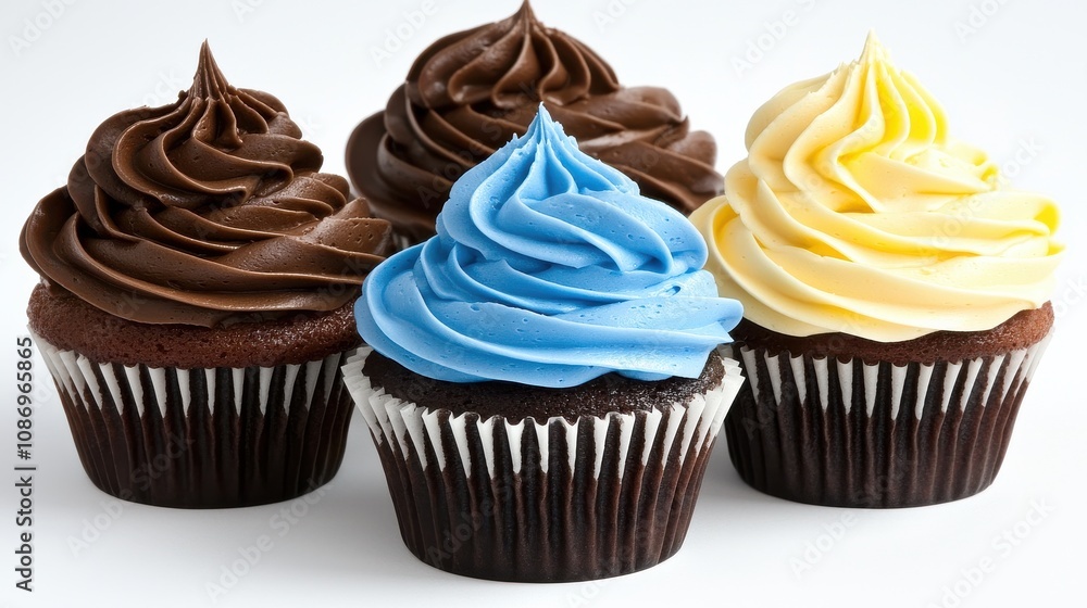 Indulging in colorful frosted cupcakes bakery food photography bright studio close-up sweet treats for coffee lovers Indulging in colorful frosted cupcakes bakery food photography bright studio close-up sweet treats for coffee lovers