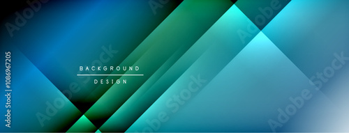Colorful gradient with lines made of shadow and light. Creative background