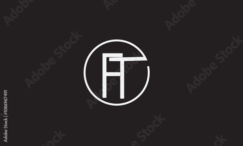 FT, TF , F , T , Abstract Letters Logo Monogram