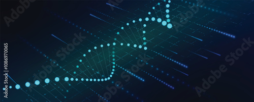 DNA science and medical background concept