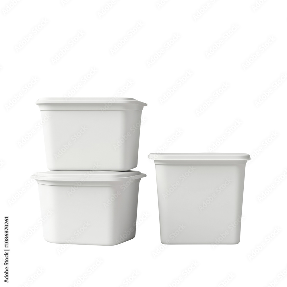 White conserve pack mockup isolated White conserve pack mockup isolated