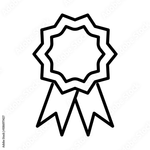 Award Certificate line icon