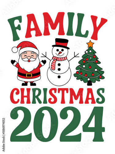 christmas card with santa