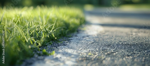 Grass Covered Road Surface