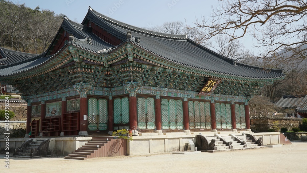 The main building of Songgwangsa Temple located in Suncheon The main building of Songgwangsa Temple located in Suncheon
